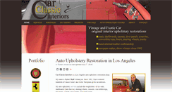 Desktop Screenshot of carclassicinteriors.com