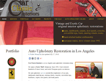 Tablet Screenshot of carclassicinteriors.com